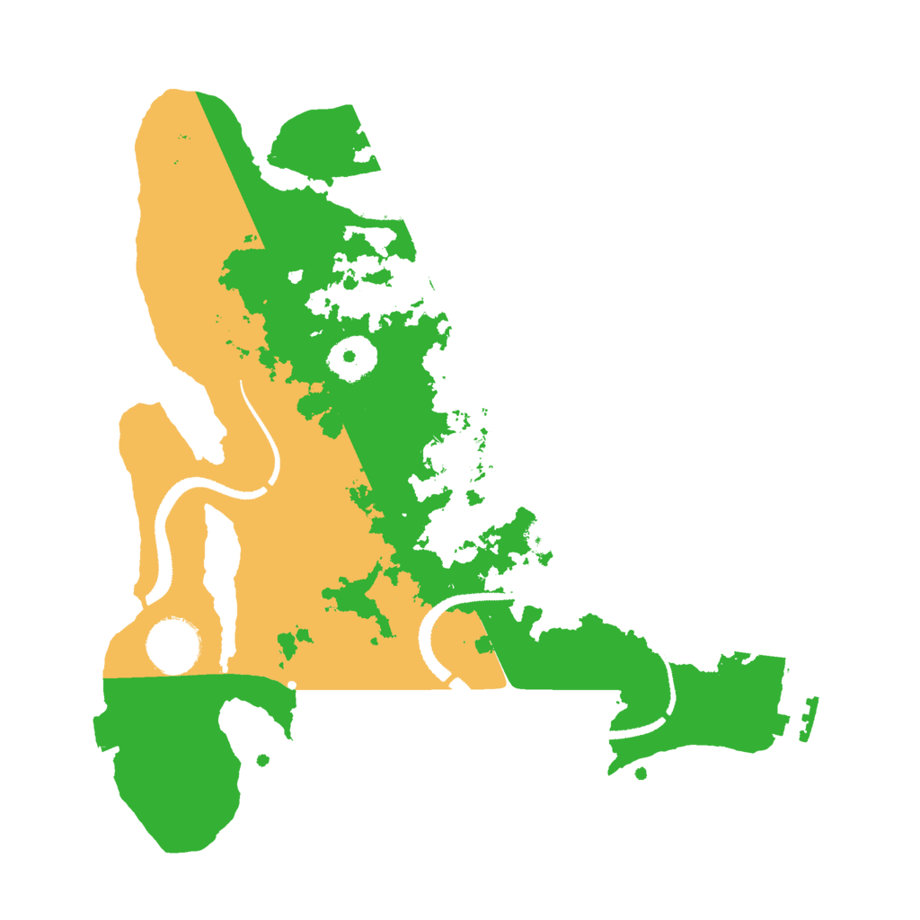 Biome Rust Map: Procedural Map, Size: 3000, Seed: 54792