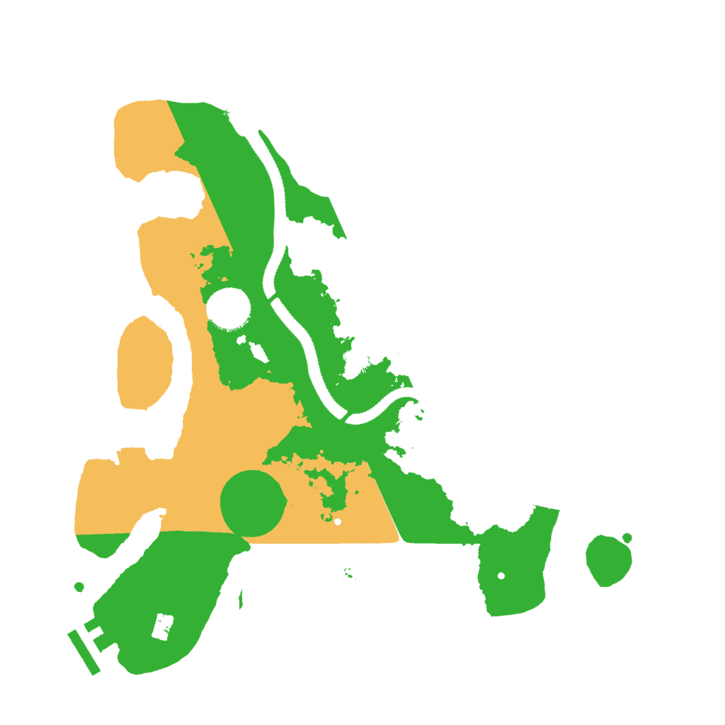 Biome Rust Map: Procedural Map, Size: 3000, Seed: 614485858