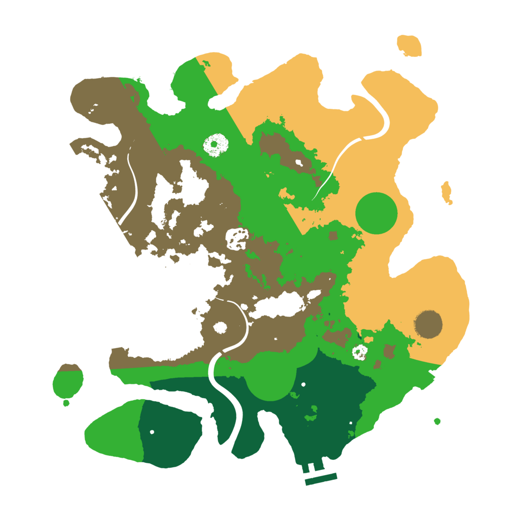 Biome Rust Map: Procedural Map, Size: 3200, Seed: 554