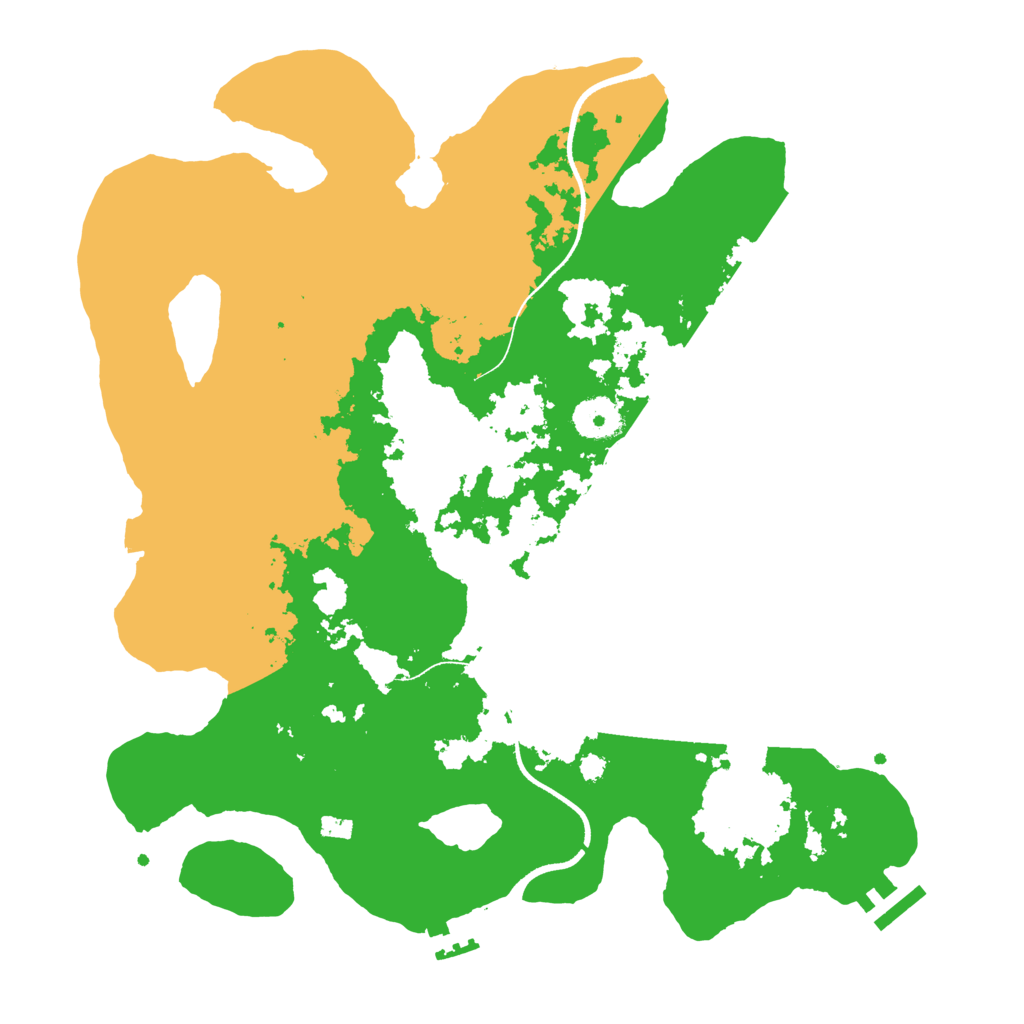 Biome Rust Map: Procedural Map, Size: 3500, Seed: 1318497852