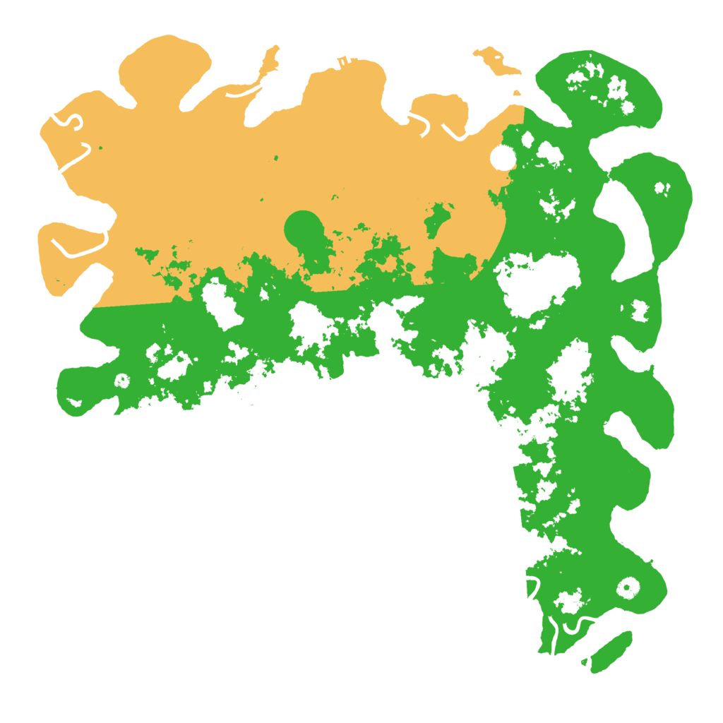 Biome Rust Map: Procedural Map, Size: 5000, Seed: 79243