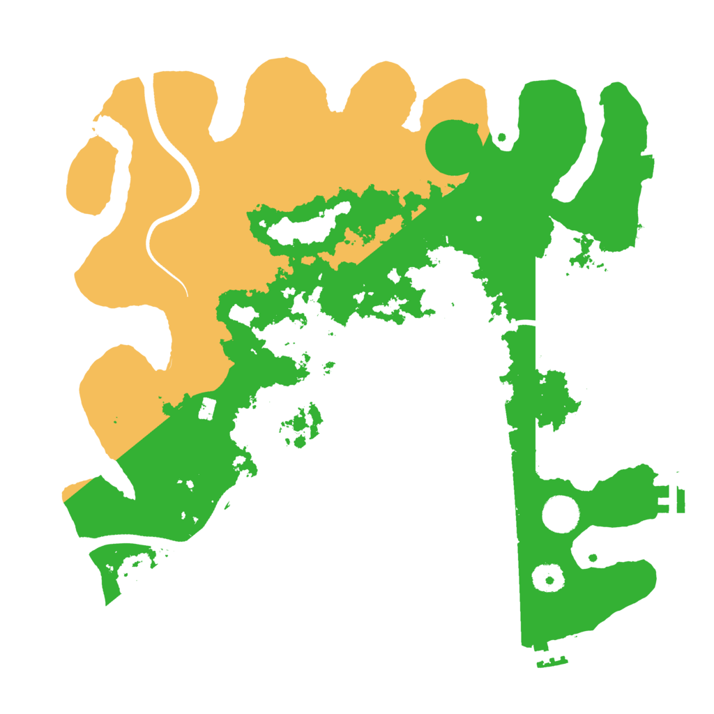 Biome Rust Map: Procedural Map, Size: 3500, Seed: 2029964992