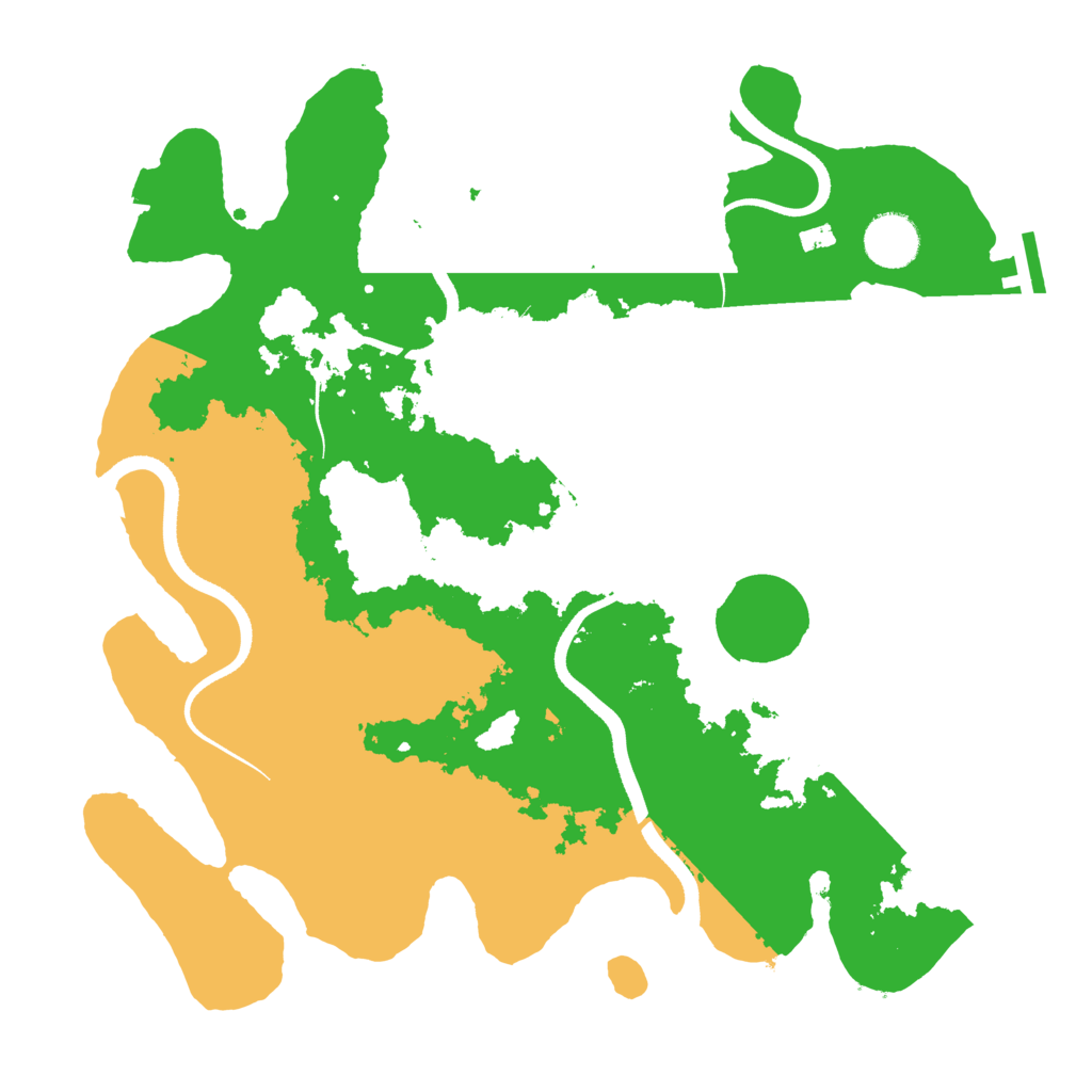 Biome Rust Map: Procedural Map, Size: 3500, Seed: 3590