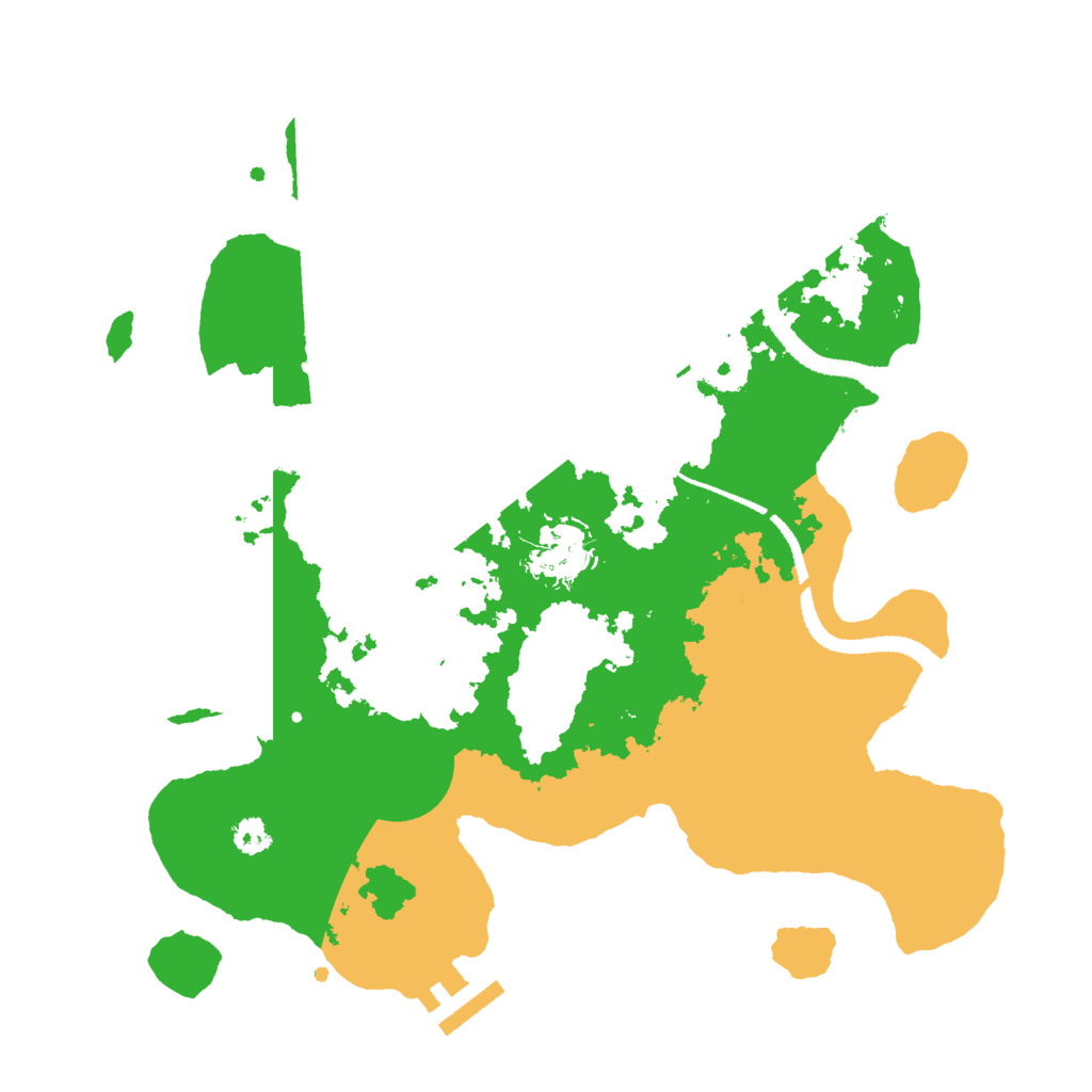 Biome Rust Map: Procedural Map, Size: 3000, Seed: 664264996