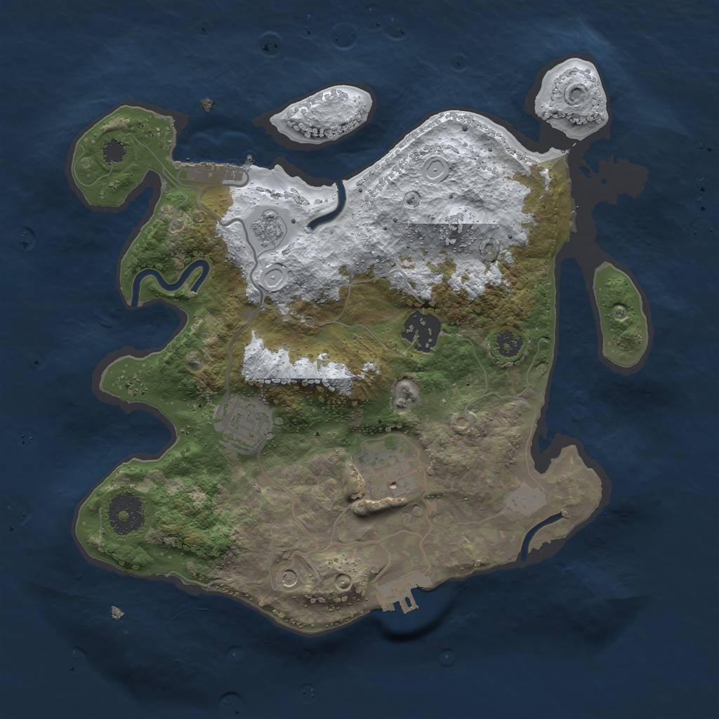 Rust Map: Procedural Map, Size: 2800, Seed: 1904500, 12 Monuments