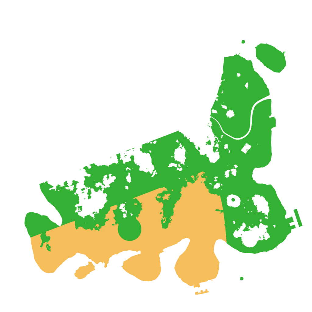Biome Rust Map: Procedural Map, Size: 3500, Seed: 1267295540