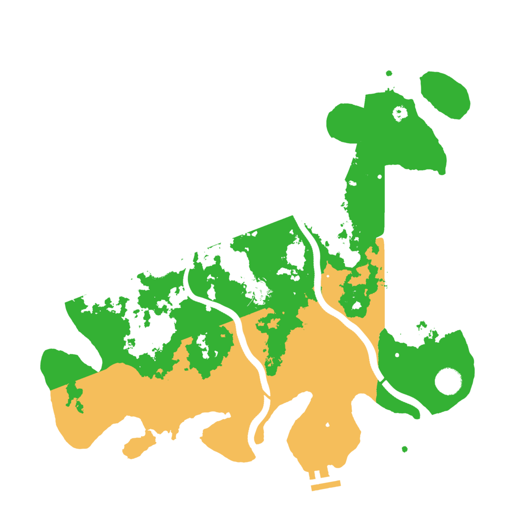Biome Rust Map: Procedural Map, Size: 3500, Seed: 1267295540
