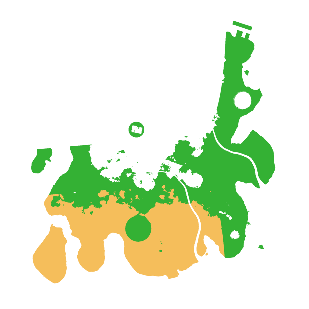 Biome Rust Map: Procedural Map, Size: 3150, Seed: 2048125122