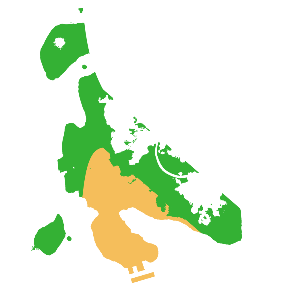 Biome Rust Map: Procedural Map, Size: 2500, Seed: 24