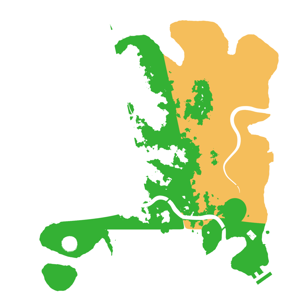 Biome Rust Map: Procedural Map, Size: 3500, Seed: 677831356