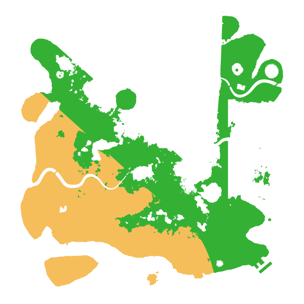 Biome Rust Map: Procedural Map, Size: 4000, Seed: 2025755903