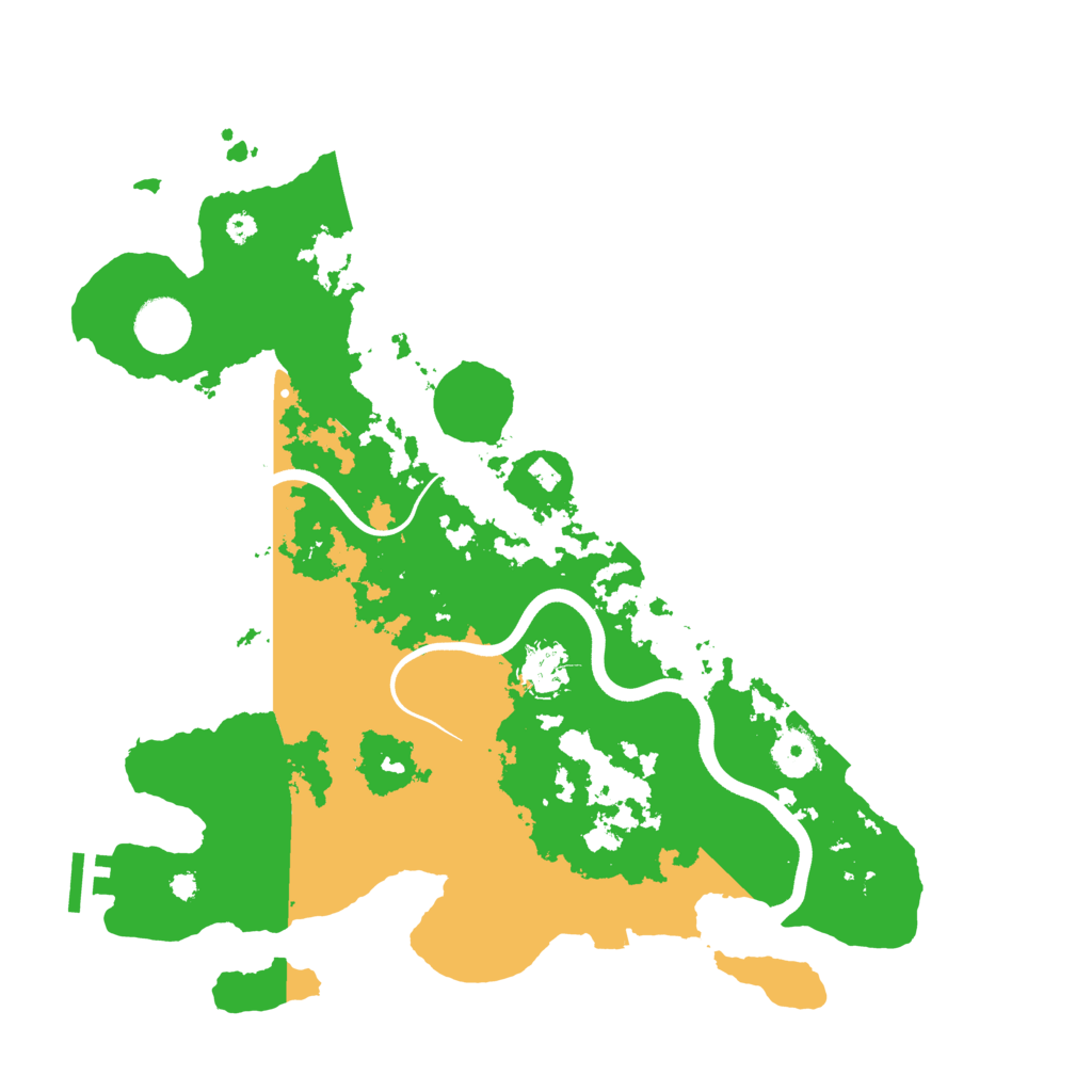 Biome Rust Map: Procedural Map, Size: 3700, Seed: 156791557
