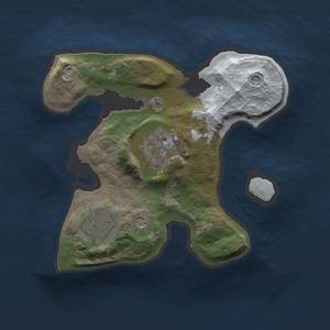 Thumbnail Rust Map: Barren, Size: 2000, Seed: 42342, 5 Monuments