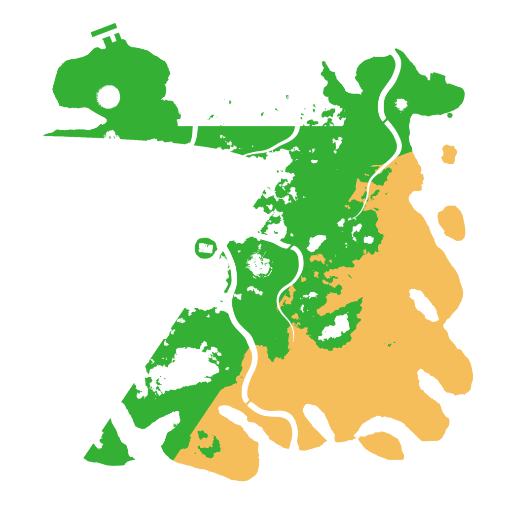 Biome Rust Map: Procedural Map, Size: 3850, Seed: 49083072