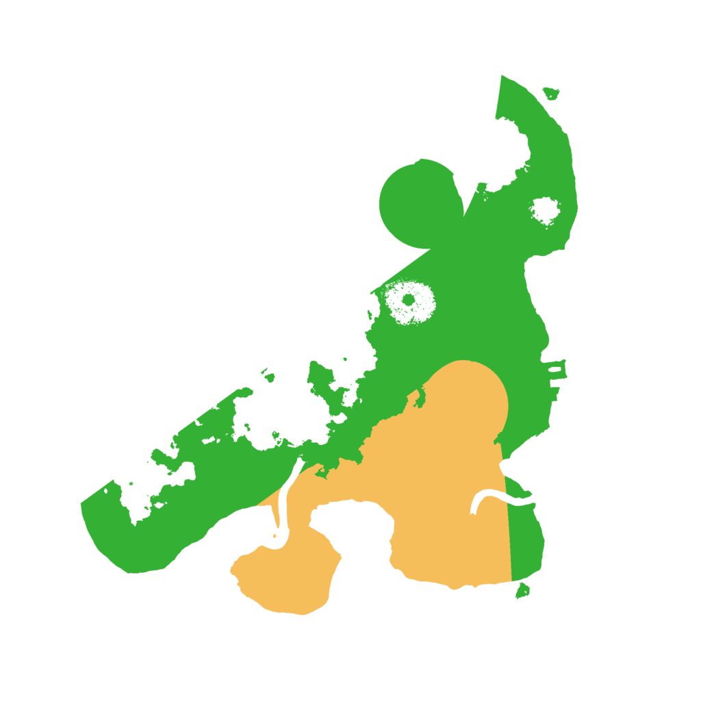 Biome Rust Map: Procedural Map, Size: 2300, Seed: 543834