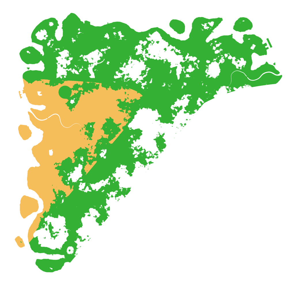Biome Rust Map: Procedural Map, Size: 6000, Seed: 42211647