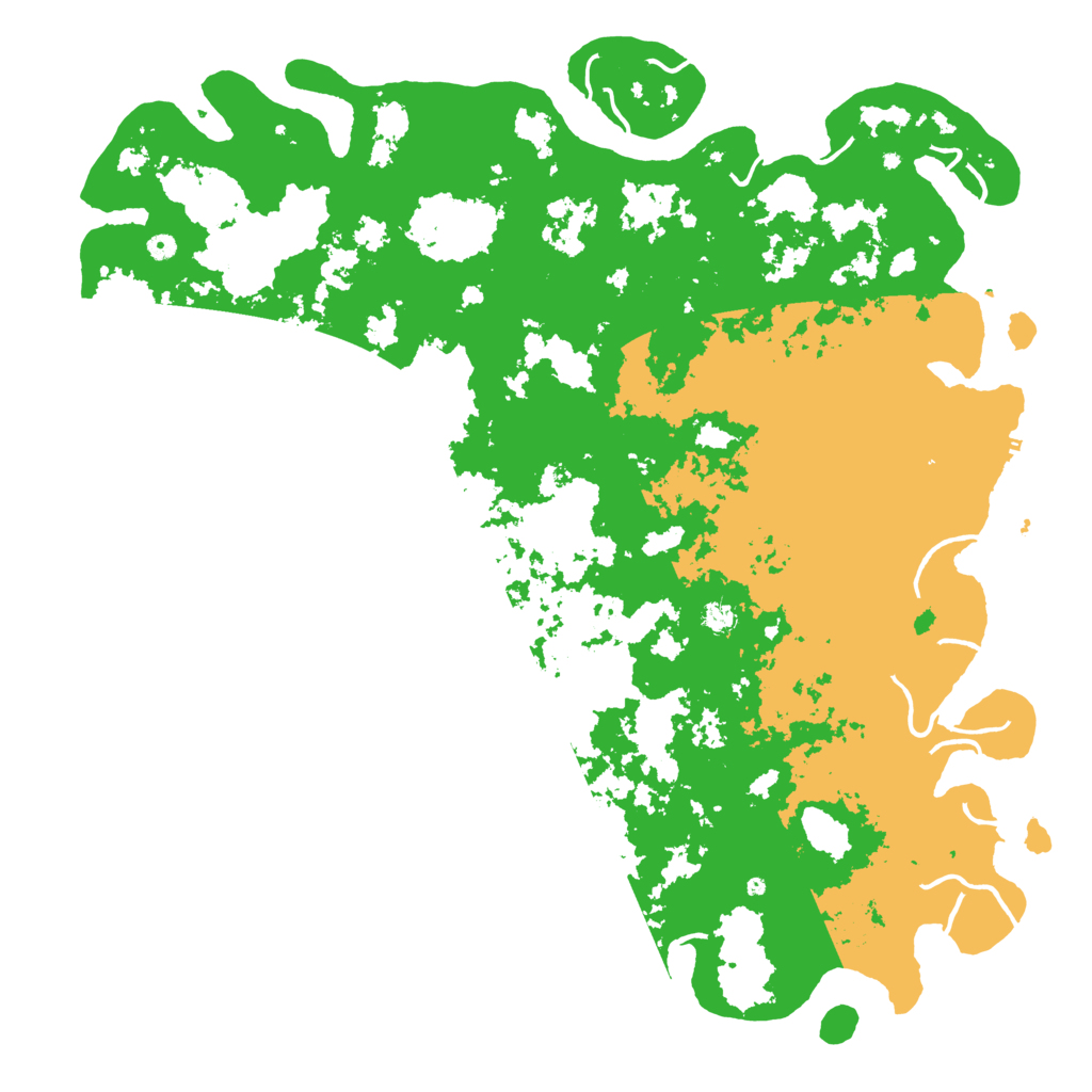 Biome Rust Map: Procedural Map, Size: 6000, Seed: 1517195951