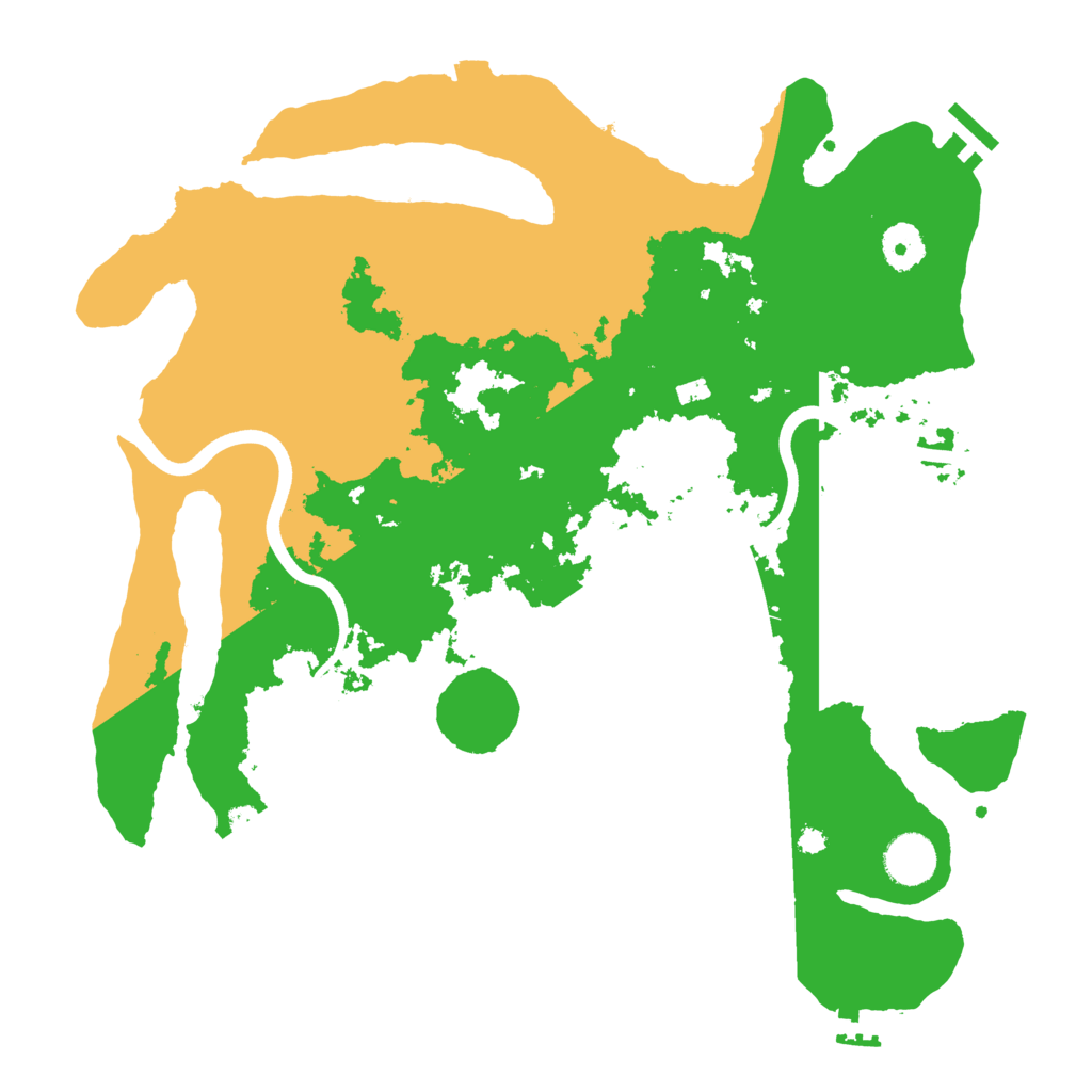 Biome Rust Map: Procedural Map, Size: 3700, Seed: 1766353242