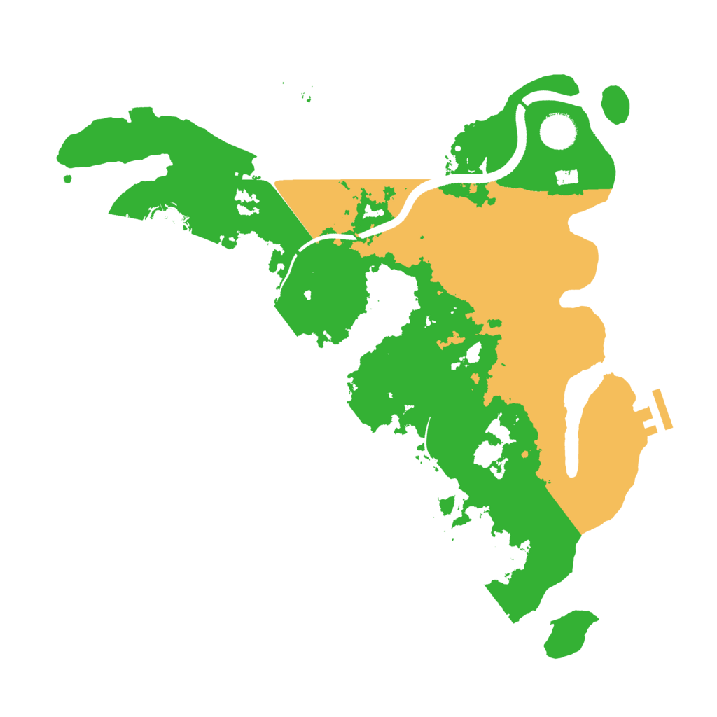 Biome Rust Map: Procedural Map, Size: 3500, Seed: 153453