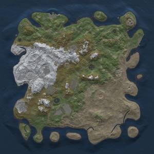 Thumbnail Rust Map: Procedural Map, Size: 4250, Seed: 3486489, 19 Monuments