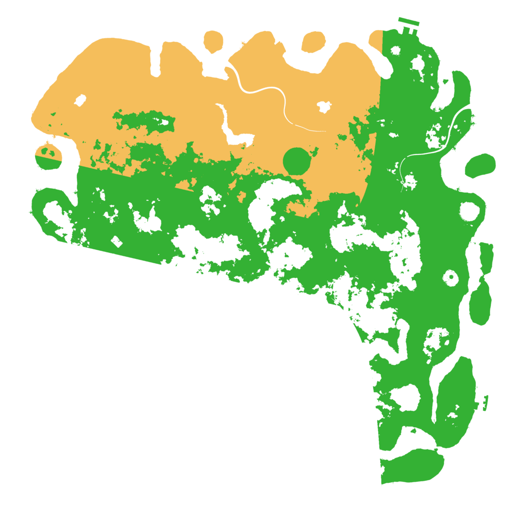 Biome Rust Map: Procedural Map, Size: 5000, Seed: 424324