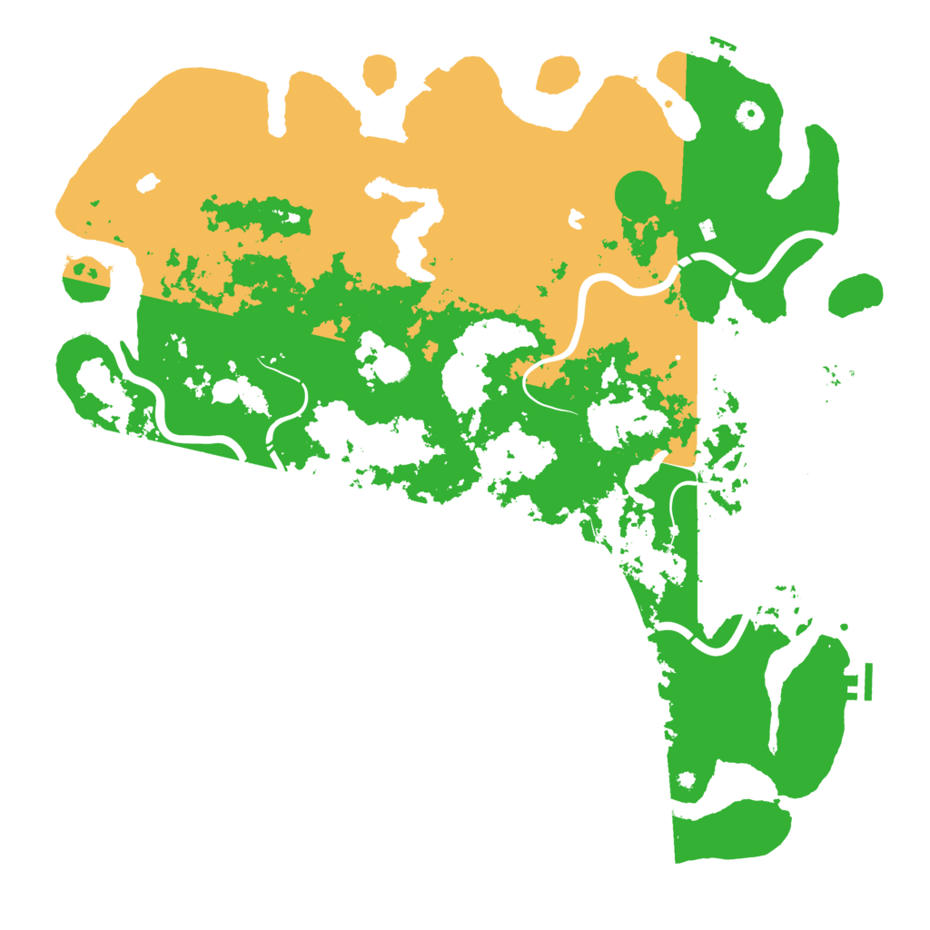 Biome Rust Map: Procedural Map, Size: 5000, Seed: 424324