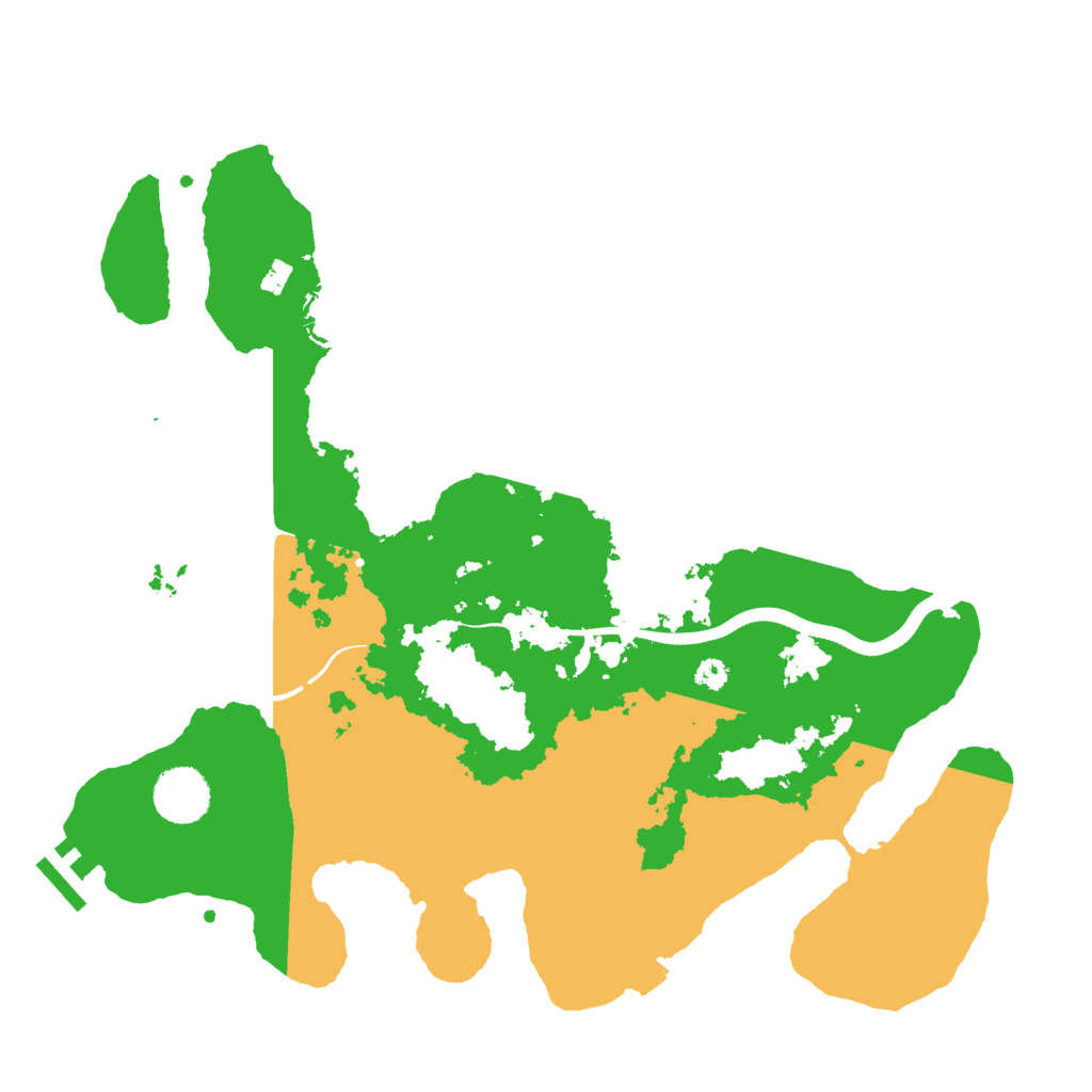 Biome Rust Map: Procedural Map, Size: 3500, Seed: 7508778