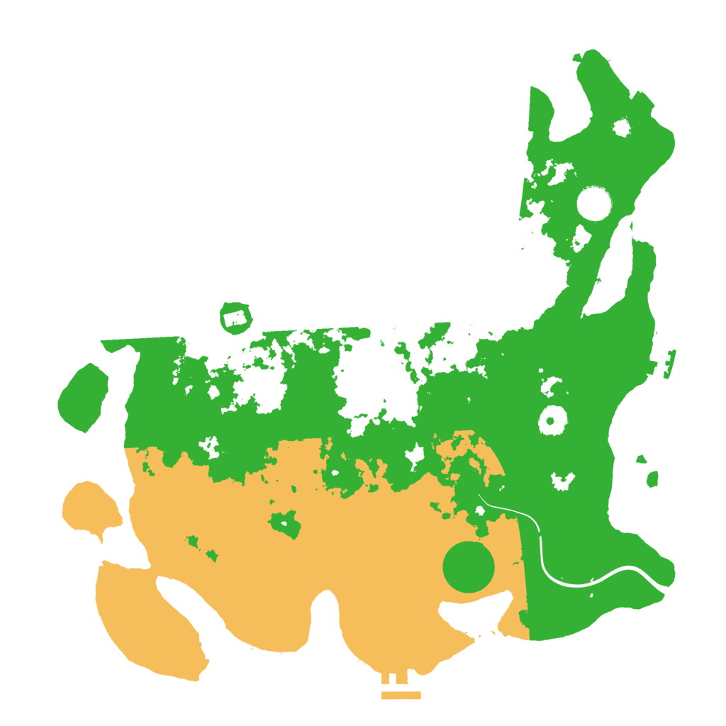 Biome Rust Map: Procedural Map, Size: 3700, Seed: 402085563