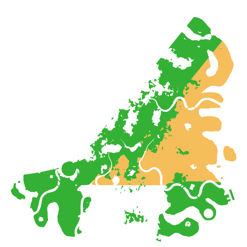 Biome Rust Map: Procedural Map, Size: 4550, Seed: 1667666665