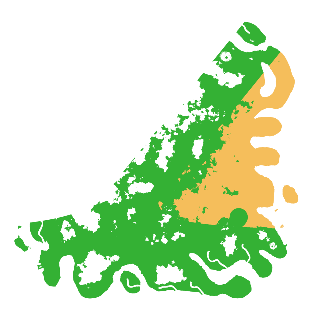 Biome Rust Map: Procedural Map, Size: 4550, Seed: 1667666665