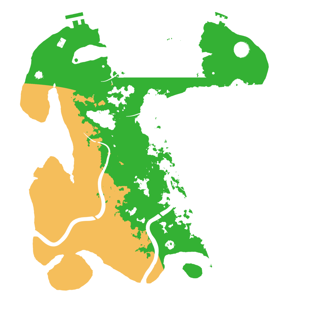 Biome Rust Map: Procedural Map, Size: 3500, Seed: 1263546993