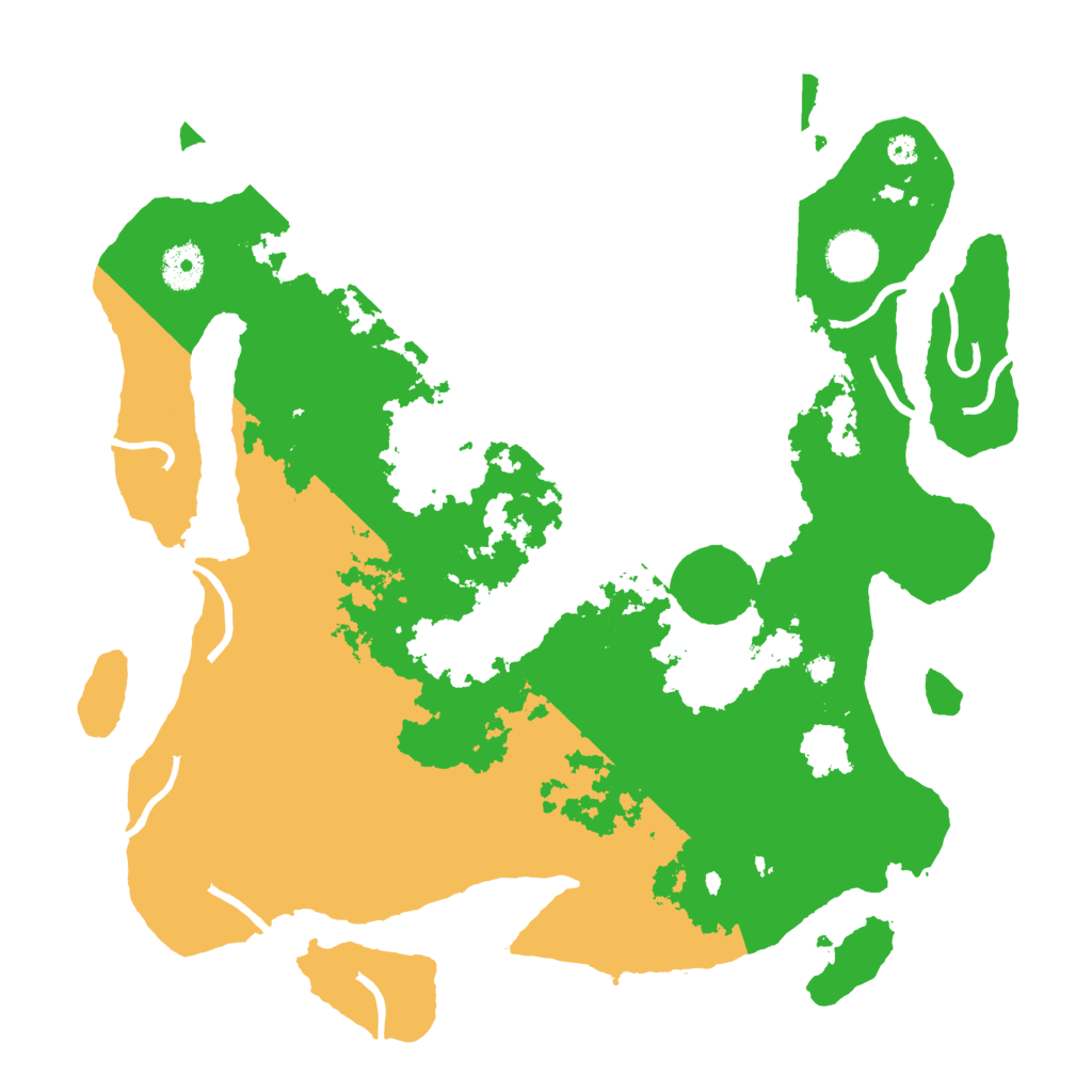 Biome Rust Map: Procedural Map, Size: 3700, Seed: 95859306