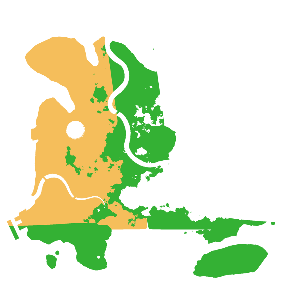 Biome Rust Map: Procedural Map, Size: 3000, Seed: 2440637