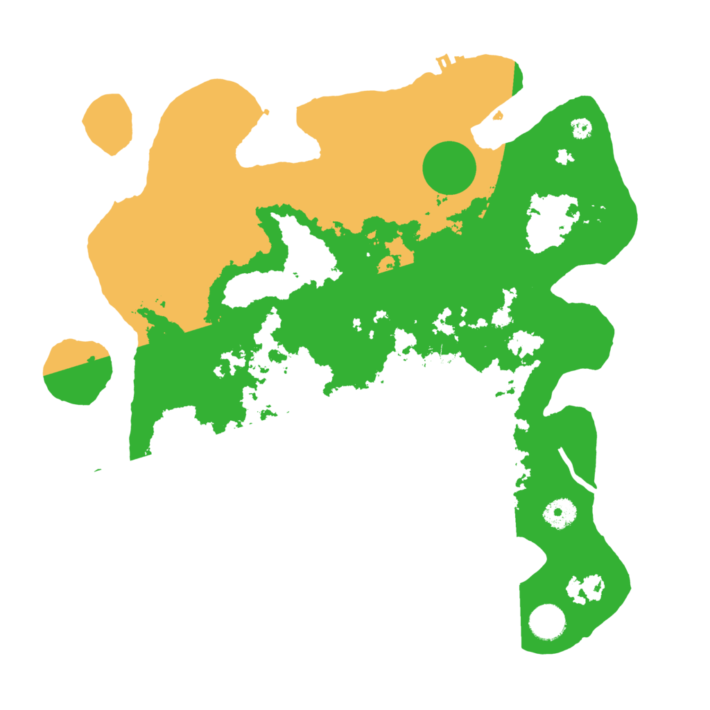Biome Rust Map: Procedural Map, Size: 3500, Seed: 10522