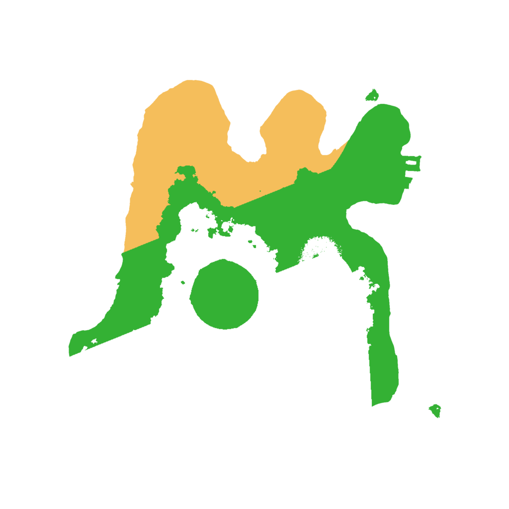 Biome Rust Map: Procedural Map, Size: 2000, Seed: 158241634