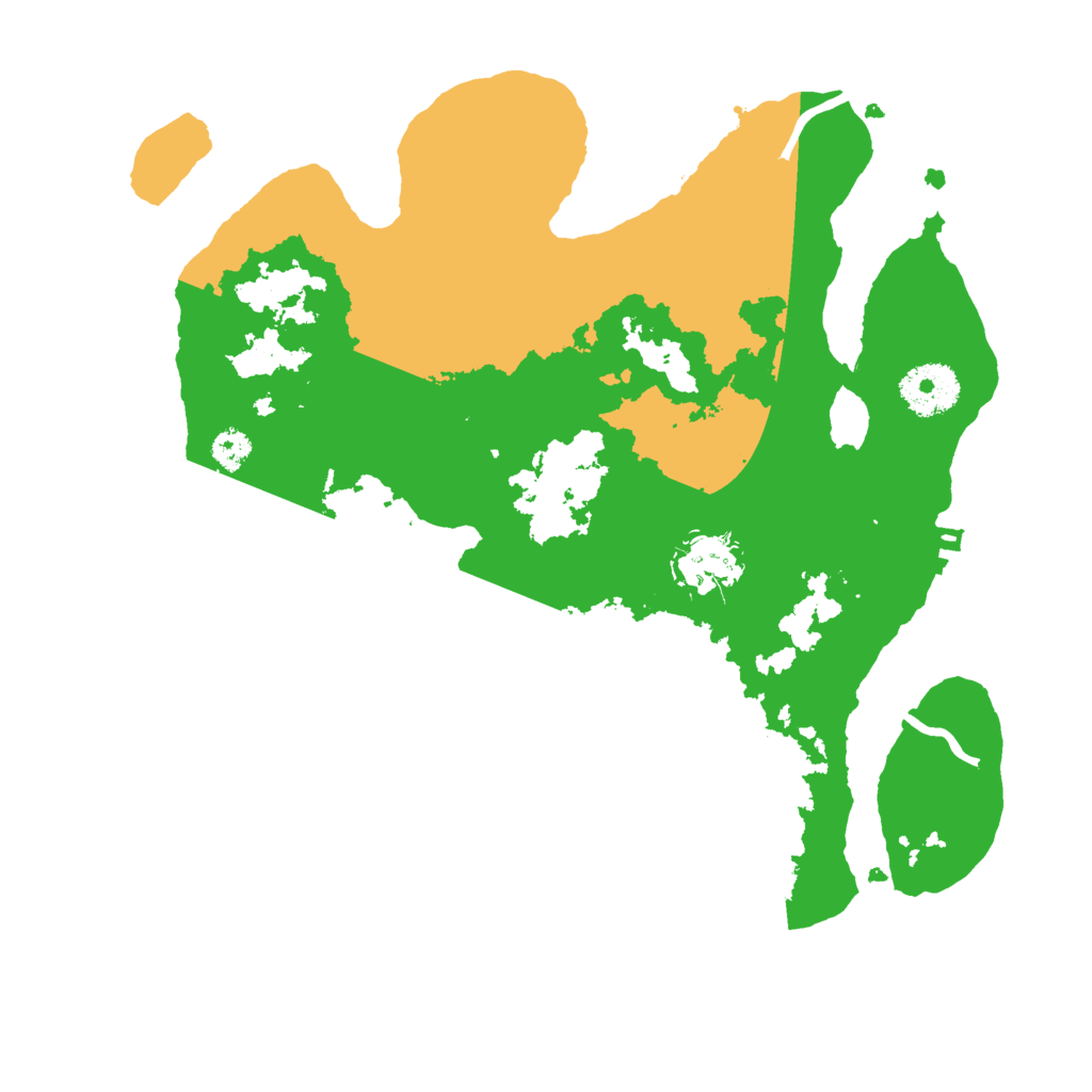 Biome Rust Map: Procedural Map, Size: 3000, Seed: 993326477