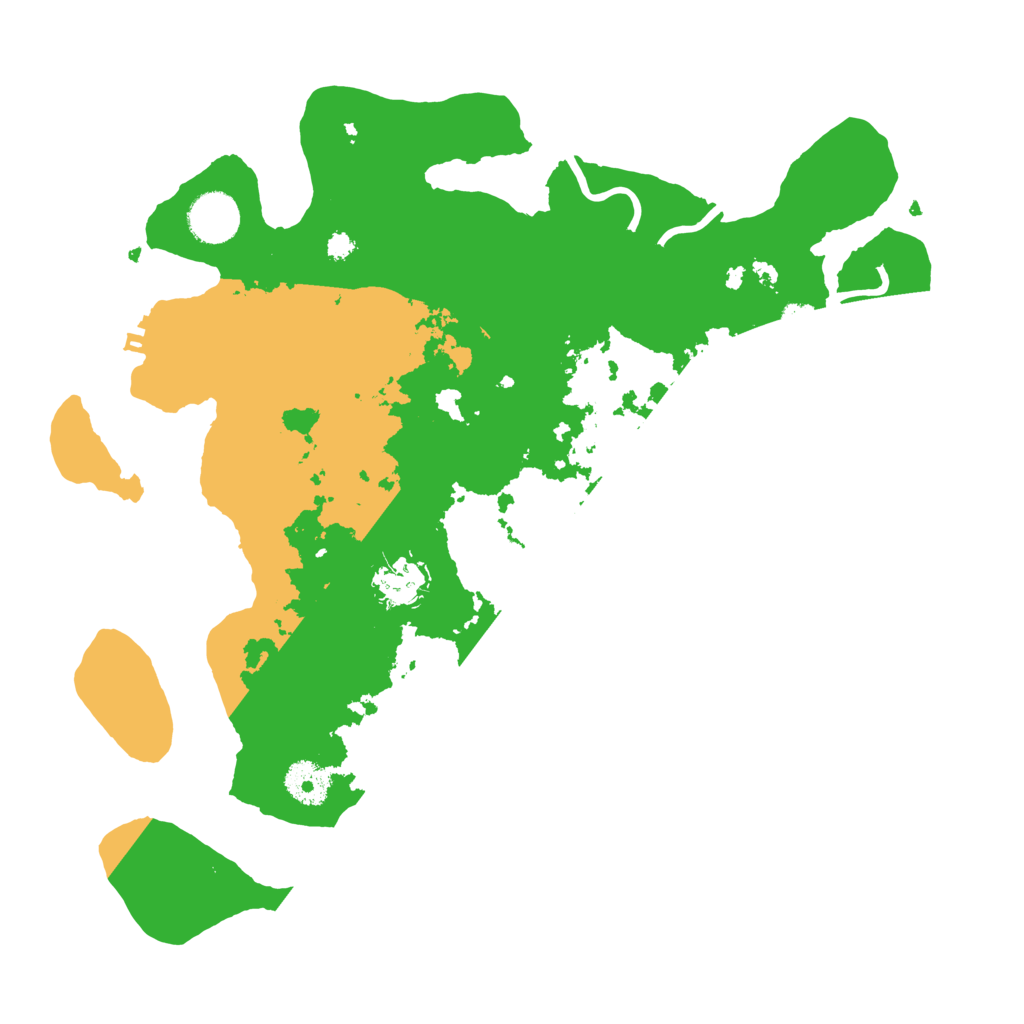 Biome Rust Map: Procedural Map, Size: 3500, Seed: 15694