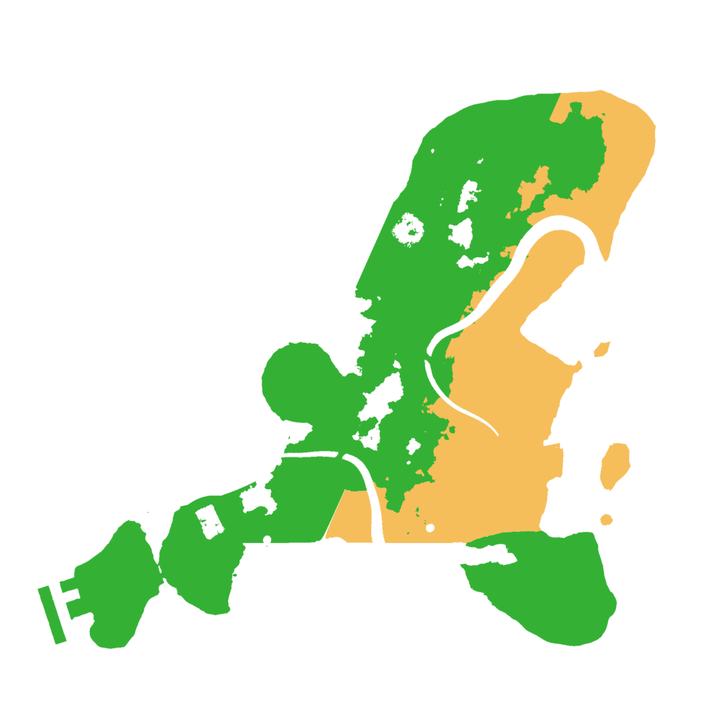 Biome Rust Map: Procedural Map, Size: 2500, Seed: 45164441