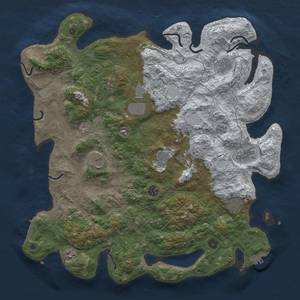 Thumbnail Rust Map: Procedural Map, Size: 4500, Seed: 274957829, 19 Monuments