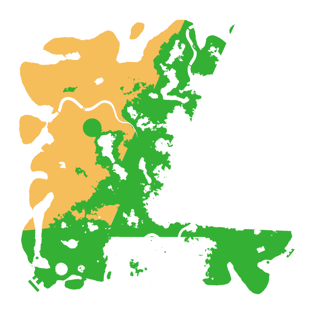 Biome Rust Map: Procedural Map, Size: 4500, Seed: 83897668