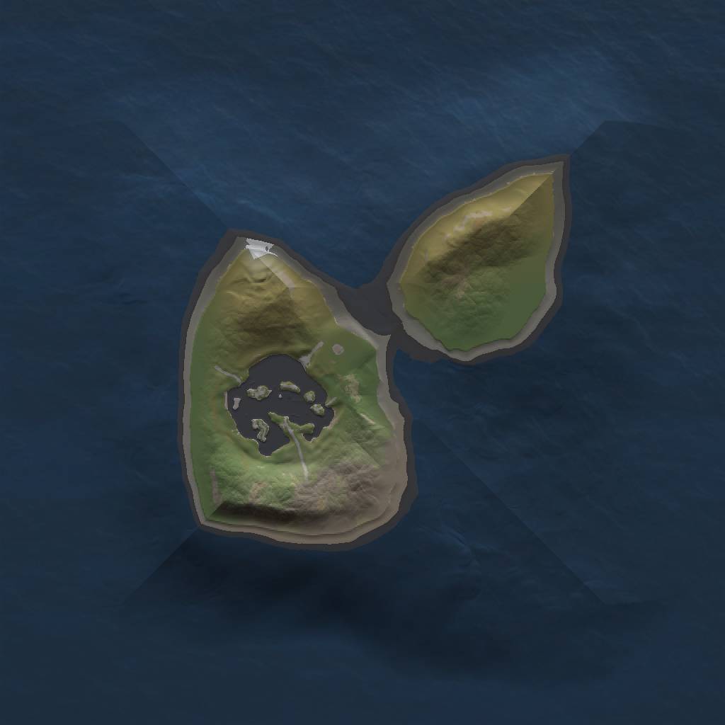 Rust Map: Barren, Size: 1100, Seed: 5, 3 Monuments