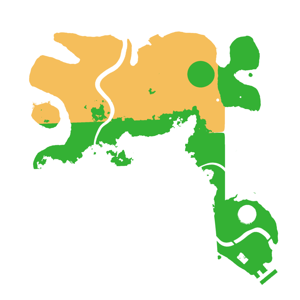 Biome Rust Map: Procedural Map, Size: 3000, Seed: 817236