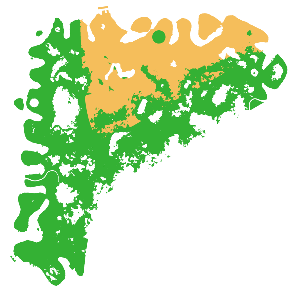 Biome Rust Map: Procedural Map, Size: 6000, Seed: 1592370817
