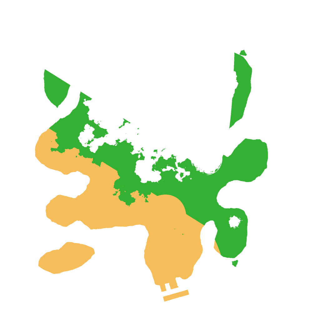 Biome Rust Map: Procedural Map, Size: 2500, Seed: 37842