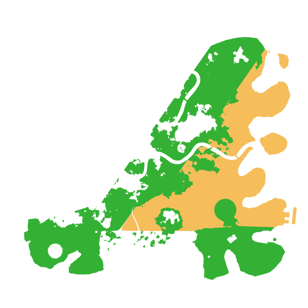 Biome Rust Map: Procedural Map, Size: 3700, Seed: 325750981