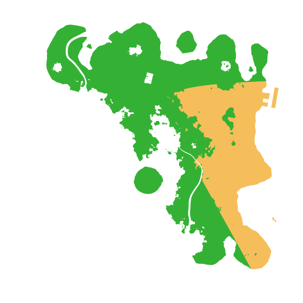 Biome Rust Map: Procedural Map, Size: 3000, Seed: 68721
