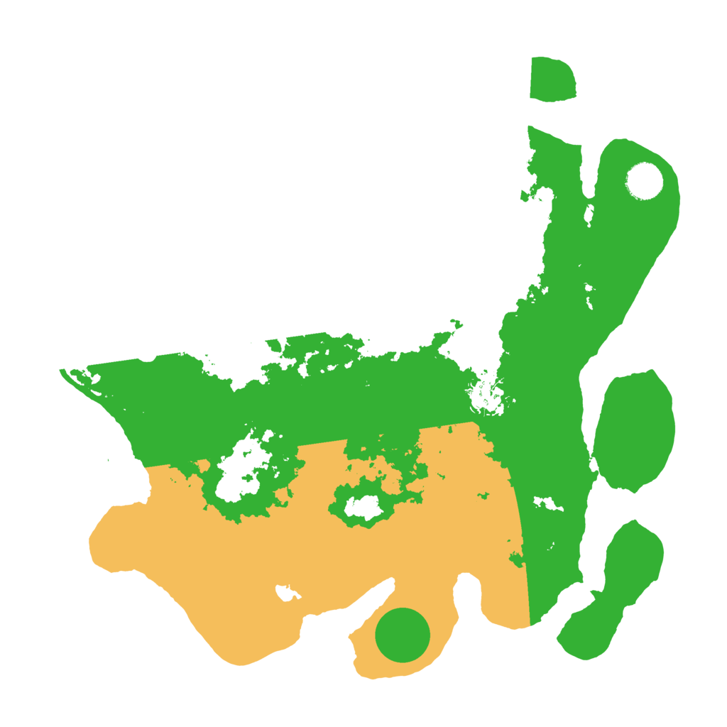 Biome Rust Map: Barren, Size: 3500, Seed: 2439877