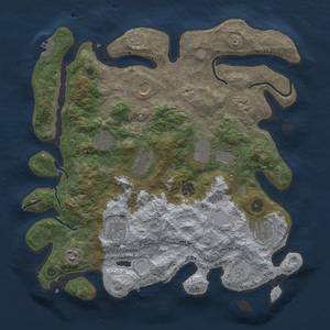 Thumbnail Rust Map: Procedural Map, Size: 3850, Seed: 1645902976, 17 Monuments