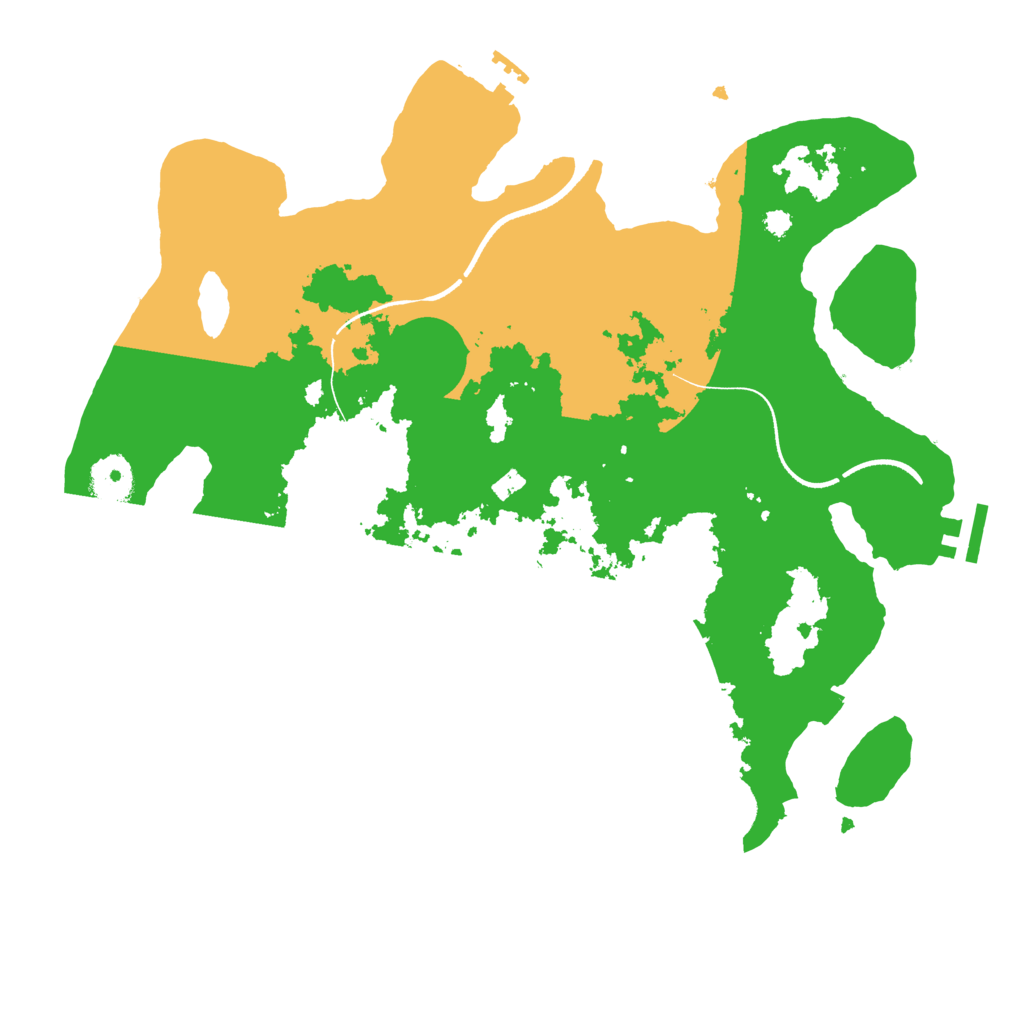 Biome Rust Map: Procedural Map, Size: 3500, Seed: 1628681068
