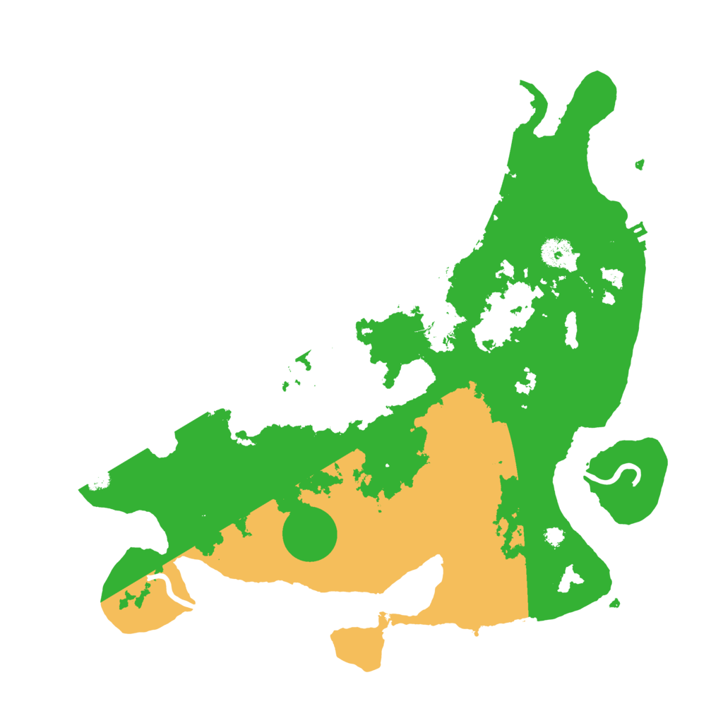 Biome Rust Map: Procedural Map, Size: 3500, Seed: 999735180